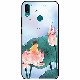 Ốp lưng dành cho Huawei Y9 2019 mẫu Cô Bé Và Chú Chim