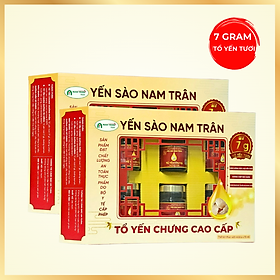 [Combo 2 Hộp] Yến Chưng Đường Phèn NAM TRÂN 7 gram Tổ Yến Tươi, Bồi bổ sức khoẻ. Hộp ( 6 lọ x 70 ml)