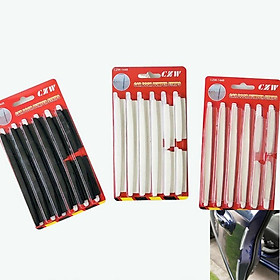 Bộ 8 Miếng Dán Bảo Vệ Tay Nắm Cửa Xe Hơi Bằng Cao Su Mềm Trong Suốt Chống Trầy Xước