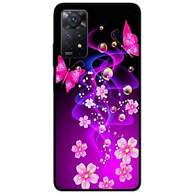 Ốp lưng dành cho Xiaomi Redmi Note 11 Pro 5G - Bướm Và Hoa Hồng