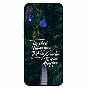 Ốp lưng in cho Xiaomi Redmi Note 7 Mẫu Tìm Về Nơi Xa