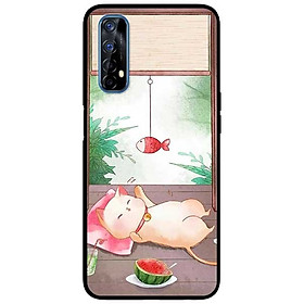 Ốp lưng dành cho Realme 7  mẫu Mèo Và Điện Thoại