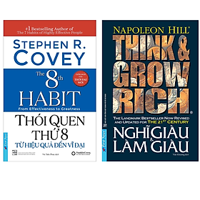 Combo 2Q: Thói Quen Thứ 8 - Từ Hiệu Quả Đến Vĩ Đại + Nghĩ Giàu Và Làm Giàu  (Sách Phát Triển Bản Thân/ Tư Duy Kinh Doanh Thành Công) 