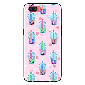 Ốp Lưng in cho Oppo A3s - Realme C1 Mẫu Trà Sữa Đa Sắc - Hàng Chính Hãng