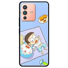Ốp lưng dành cho Vivo V23 5G / S12 - Vivo Y15s / Y15A mẫu Mèo Và Nô Ngủ