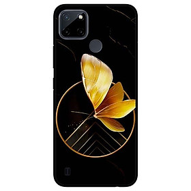 Ốp lưng dành cho Realme C21Y - C25Y mẫu Vòng Tròn Bướm Vàng