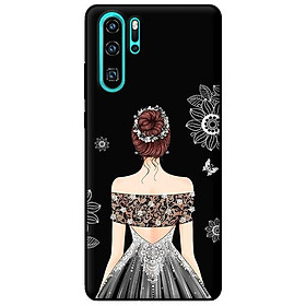 Ốp in cho Huawei P30 Pro Cô Gái Váy Xám - Hàng chính hãng
