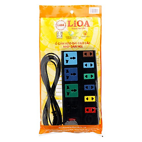 Ổ cắm điện 10 lỗ đa năng (6 lỗ 2, 4 lỗ 3) Lioa 4D6S32