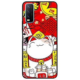 Ốp lưng dành cho Vivo Y20 - Y20s - Y12s mẫu Mèo Nằm Chờ Cá