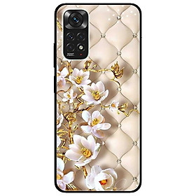 Ốp lưng dành cho Xiaomi Redmi Note 11 4G - Hoa Văn Nhánh Hoa Trắng