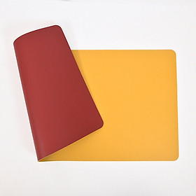 Miếng Lót Chuột Da (Mouse Pad) 2 Mặt 2 Màu 270x210mm  -- DRU - Hàng Chính Hãng