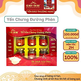 [TOP SALE] TỔ YẾN CHƯNG ĐƯỜNG PHÈN 100% Tổ Yến Thật (Hàm Lượng 30%) (6 Lọ X 70ML) - Đệ Nhất Yến Đảo - Tăng Sức Đề Kháng - Kích Thích Tiêu Hóa - An Thần - Bổ Phế - Long Đờm - Giảm Ho - Tăng Cường Trí Nhớ - Kéo Dài Thanh Xuân