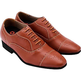 Giày Tăng Chiều Cao Nam Huy Hoàng HT7182 - Da Bò
