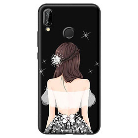 Ốp in cho Huawei Nova 3E Cô Gái Áo Trắng - Hàng chính hãng