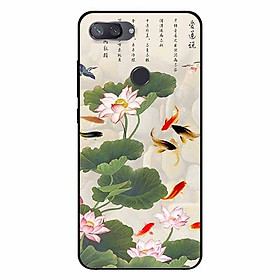Ốp lưng in cho Xiaomi Mi 8 Lite Tranh Cá Koi