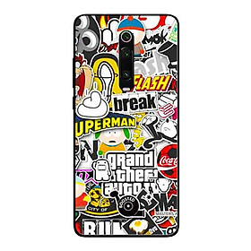 Ốp Lưng in cho Xiaomi Mi 9T Mẫu Tiểu Tiết Logo - Hàng Chính Hãng