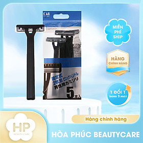 Dao Cạo Râu 2 Lưỡi Kép LUF-20P Kai Razor 0744-GA0025 (Set 5 Cây)