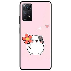 Ốp lưng dành cho Xiaomi Redmi Note 11 Pro 5G - Chú Chuột Cầm Hoa