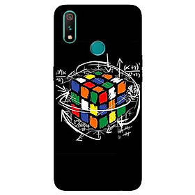 Ốp Lưng in cho Realme 3 Mẫu Rubik Toán Học - Hàng Chính Hãng