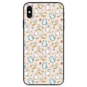 Ốp lưng dành cho Iphone X / Xs - Iphone Xs Max - Iphone Xr mẫu Họa Tiết Mèo Trái Tim