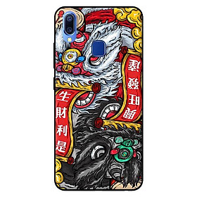 Ốp in cho Vivo Y95 Lân Trắng Đen - Hàng chính hãng