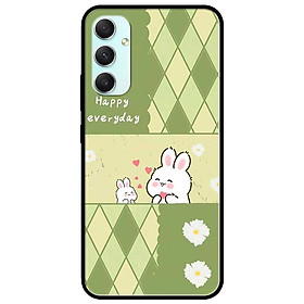 Ốp lưng cho Samsung A15 - A25 - A35 - A55 - Happy Thỏ Trắng - Hàng Chính Hãng