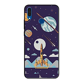 Ốp Lưng in cho Huawei Y9 2019 Mẫu Vũ Trụ Ánh Sao - Hàng Chính Hãng