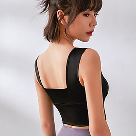 Áo Tập Gym,Yoga,Zumba Nữ Tập Thể Thao Kèm Miếng Đệm Ngực Chất Vải Mịn Co Giãn,Thoáng Mát DNS661
