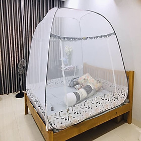Màn Chụp , Mùng Chụp Cao Cấp Mộc Miên Đỉnh Rộng Kích Thước 1,6mx2m - 2 cửa ( Hà Nội )