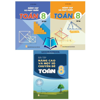 Sách - Combo Nâng cao và phát triển toán + bài tập nâng cao và một số chuyển đề toán 8
