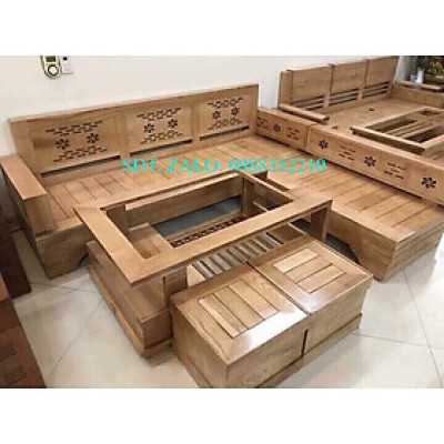 bộ ghế sofa gỗ sồi
