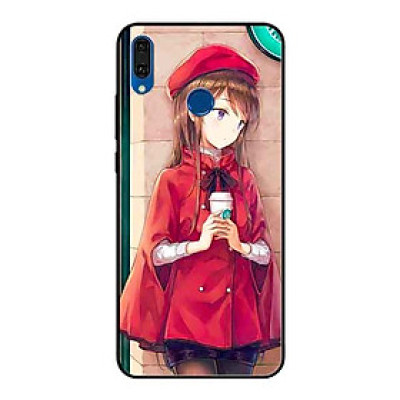 Ốp Lưng in cho Huawei Y9 2019 Mẫu Nàng Đồng Phục Đỏ - Hàng Chính Hãng