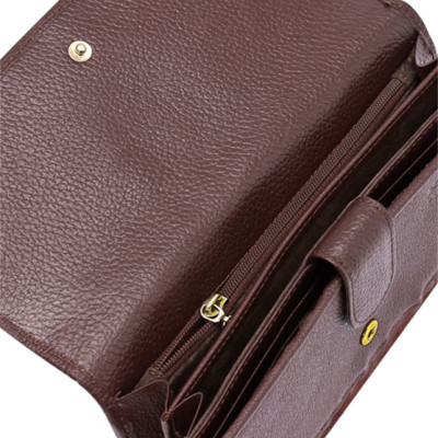 Ví Nữ Huy Hoàng HT3206 (10.5 x 19 cm) - Nâu Đỏ