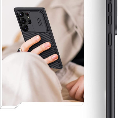 Ốp Lưng Nillkin cho Samsung Galaxy S23 Ultra Với Nắp Trượt Camera bảo vệ , chống shock Nillkin CamShield Pro - Hàng chính hãng