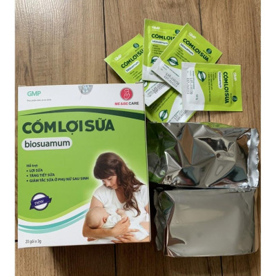 Cốm lợi sữa Biosuamum loại10 gói x 3 g giúp Sữa về tràn trề