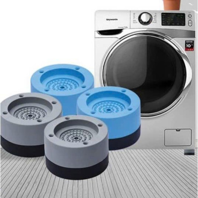 Combo 4 Đế Cao Su Chống Rung Lắc Máy Giặt, Chống Ồn Chất Liệu Cao Su Đặc Nguyên Khối Chắc Chắn