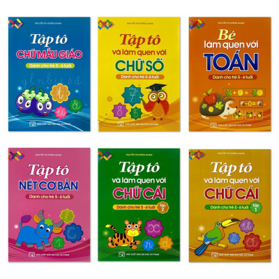 Sách- Combo Học Mà Chơi 5 - 6 Tuổi (Túi 6 Cuốn)