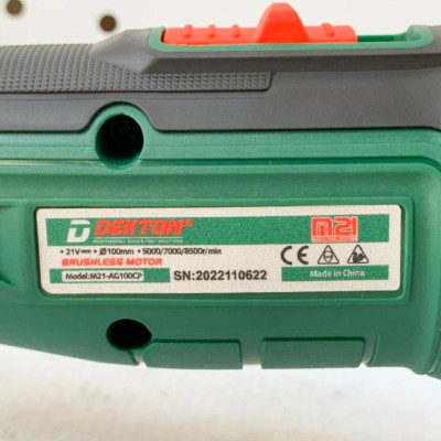 MÁY MÀI GÓC DÙNG PIN 21V 100MM DEKTON M21-AG100CP - HÀNG CHÍNH HÃNG