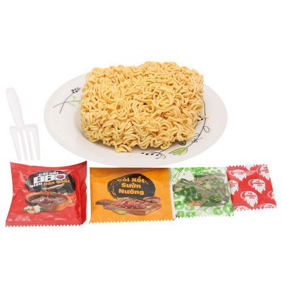 Thùng 30 Gói Mì Cung Đình Kool BBQ Hương Vị Sườn Nướng Hàn Quốc 99g