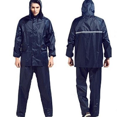 Áo mưa bộ vải dù cao cấp dùng cho nam và nữ  size  3XL  từ 65kg  -  80kg  , chống thấm nước , dày , có túi đựng , nhỏ gọn dễ mang theo mọi nơi phù hợp cho nam và nữ 