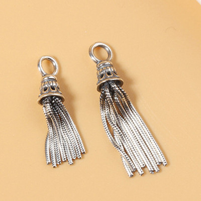 Charm bạc hình chuông tua rua treo - Ngọc Quý Gemstones