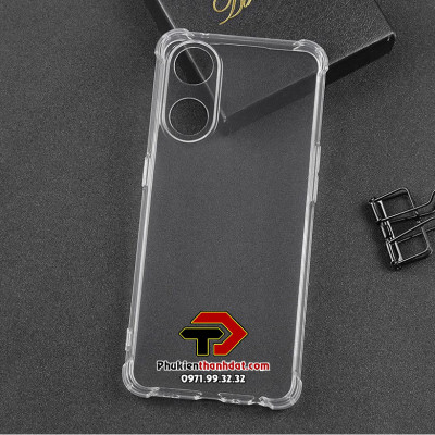 Ốp lưng cho OPPO Reno8 T 5G trong suốt chống sốc bảo vệ camera sau - Hàng nhập khẩu