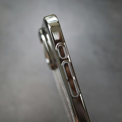 Ốp lưng siêu mỏng trong suốt Memumi Magnetic kim tuyến cho iPhone 16 Pro Max, 15 Pro Max, iP 15 Plus - Mỏng 0.3mm, chống ố vàng - Hàng nhập khẩu