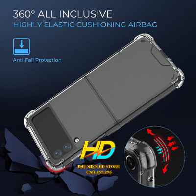 Ốp Lưng Trong Suốt Chống Sốc Dành Cho SamSung Z Fold4 5G và Z Flip4 5G Chính Hãng Greencase Cao Cấp Không Ố Màu - Hàng Chính Hãng
