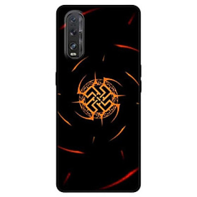 Ốp lưng dành cho Oppo Find X2 mẫu Năng Lượng Đỏ Đen
