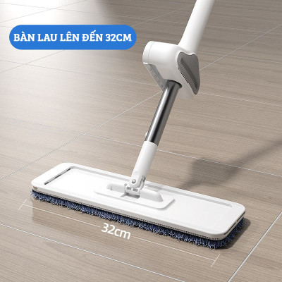 Cây lau nhà tự vắt thông minh tự gấp gọn , chổi lau xoay 360 độ dễ dàng len lỏi vào các vị trí khó lau - Thiết kế nhỏ gọn, tiện dụng, tiết kiệm không gian khi cất giữ, có thể dựng đứng độc lập mà không cần đến thanh kẹp tường - DAMAS Pro M232