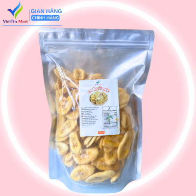 Chuối Sấy Giòn Hàng Nguyên Miếng Viettin Mart 1kg 