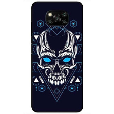 Ốp lưng dành cho Xiaomi Poco X3 mẫu Đầu Lâu Mắt Xanh