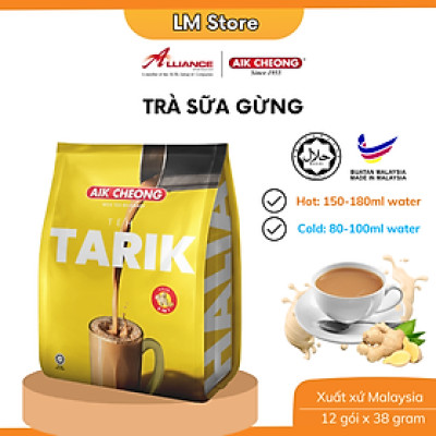 Trà Sữa Vị Gừng Aik Cheong Teh Tarik Halia 4 In 1 (15 Gói x 40g)