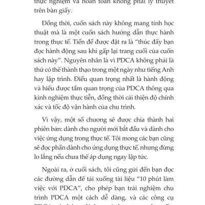 Sách - PDCA - Lập Kế Hoạch Thực Chiến Quản Lý Rủi Ro Và Tối Ưu Hiệu Suất
